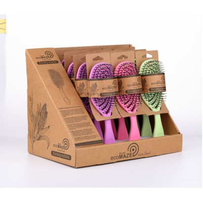 CANDY BRUSH new design MZ-2004-D mould 100% maize biodegradable  detangling hair brush wetbrush