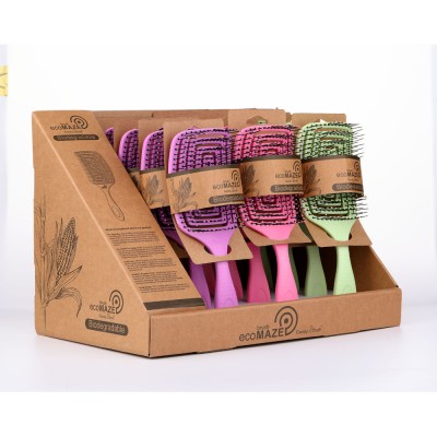 CANDY BRUSH new design MZ-006-D mould eco wetbrush with 100% maize biodegradable material