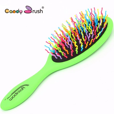 Matte touch Home use Plastic Hair Brush Anti Tangle Head Massage Detangling Combs