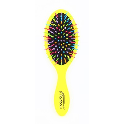 Fashion girls professional wet hair brush with colorful pins