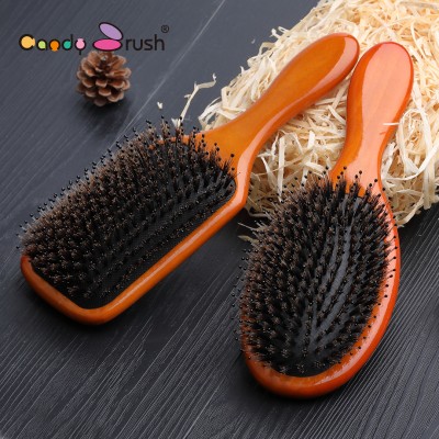 Natural Boar bristle kid Shower Hair brush Baby Bamboo Hair brush