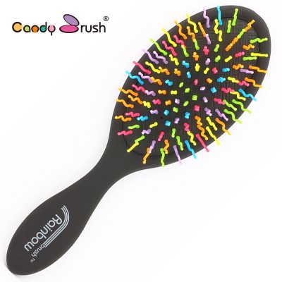 Magic Anti-static Curved Hair Brush Detangling Shower Brush with Handle