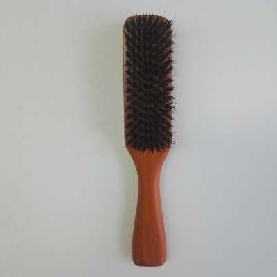 Square Custom Hair Brush Natural Boars Hair Wood Brush for All hair types