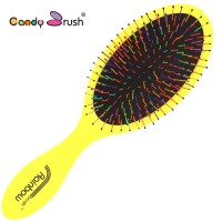 Candy Brush Soft Needle Detangling Hair Brush with Easy grip Handle